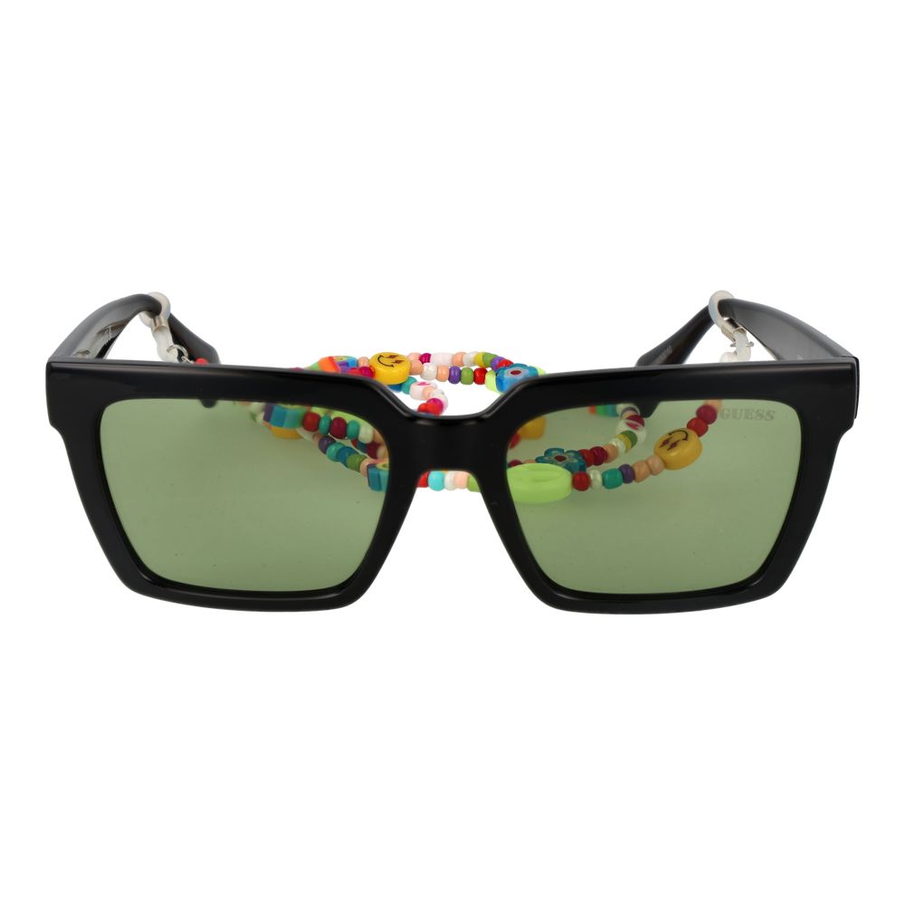 Guess Black Stainless Steel Sunglasses