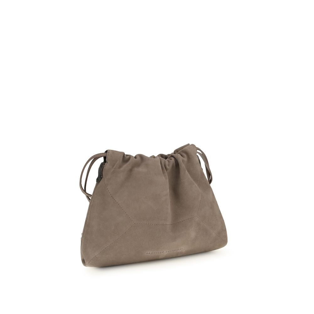 Brunello Cucinelli Beige Calf Leather Bos Taurus Clutch Bag Brunello Cucinelli
