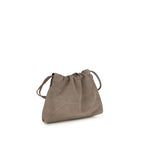 Brunello Cucinelli Beige Calf Leather Bos Taurus Clutch Bag Brunello Cucinelli