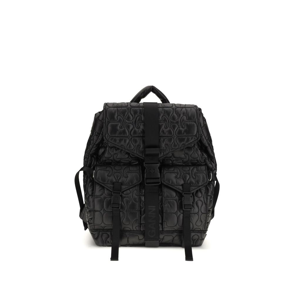 Ganni Black Polyamide Backpack Ganni