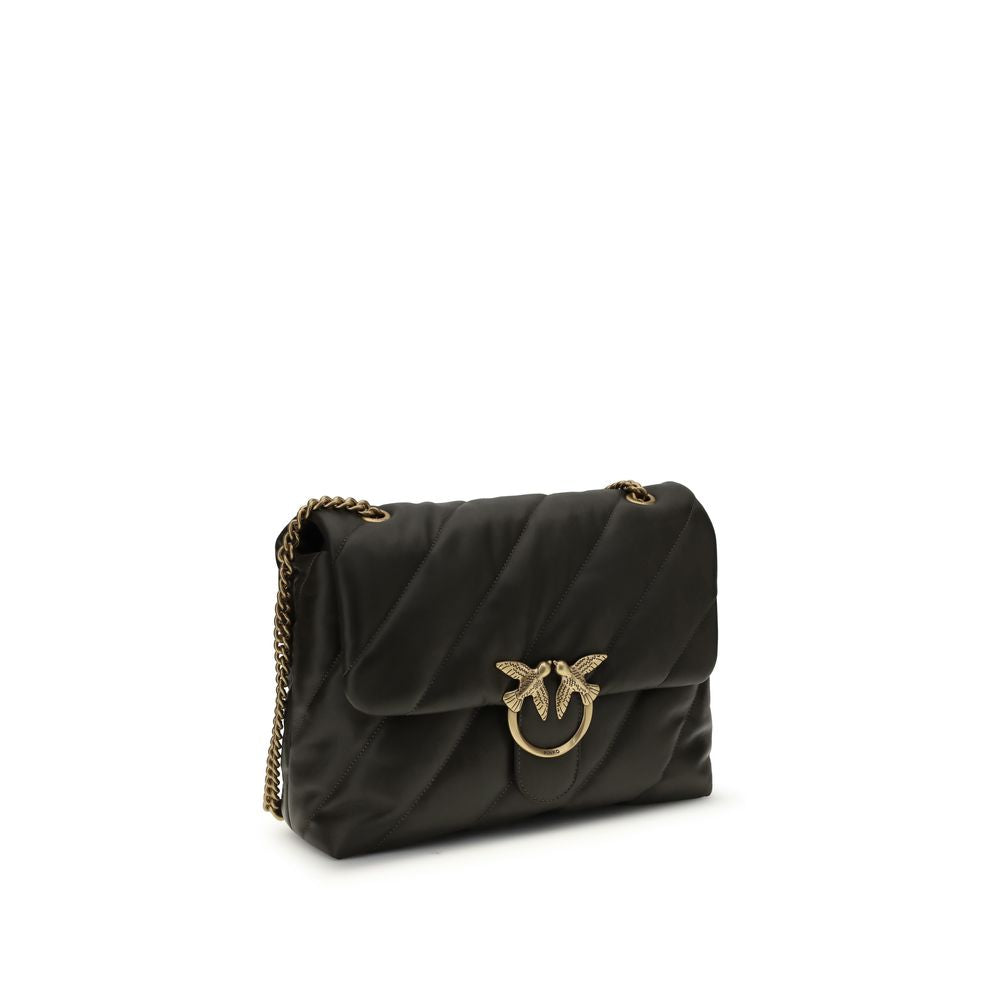 PINKO Bicolor Calf Leather Bos Taurus Shoulder Bag PINKO