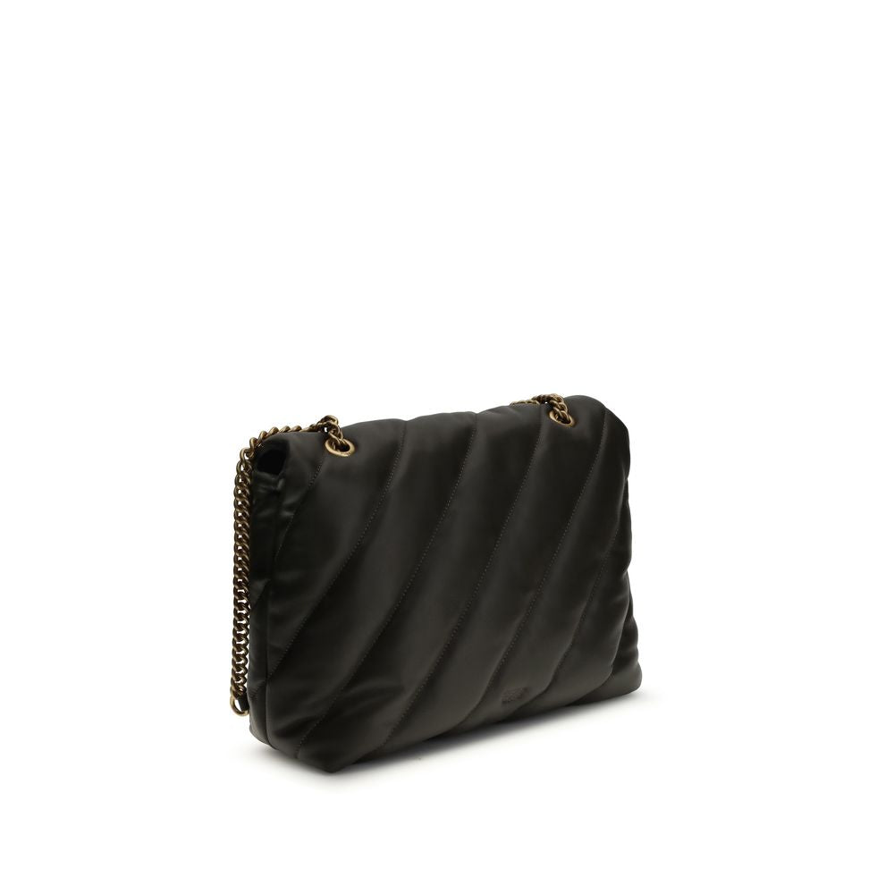 PINKO Bicolor Calf Leather Bos Taurus Shoulder Bag PINKO