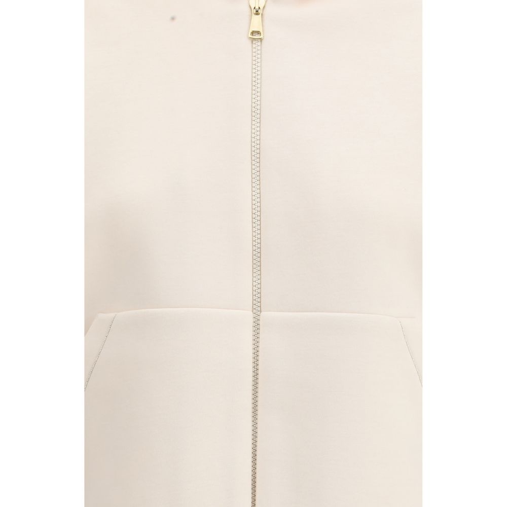 Fabiana Filippi White Modal Sweatshirt Fabiana Filippi