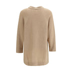 Fabiana Filippi Beige Wool Cardigan Fabiana Filippi