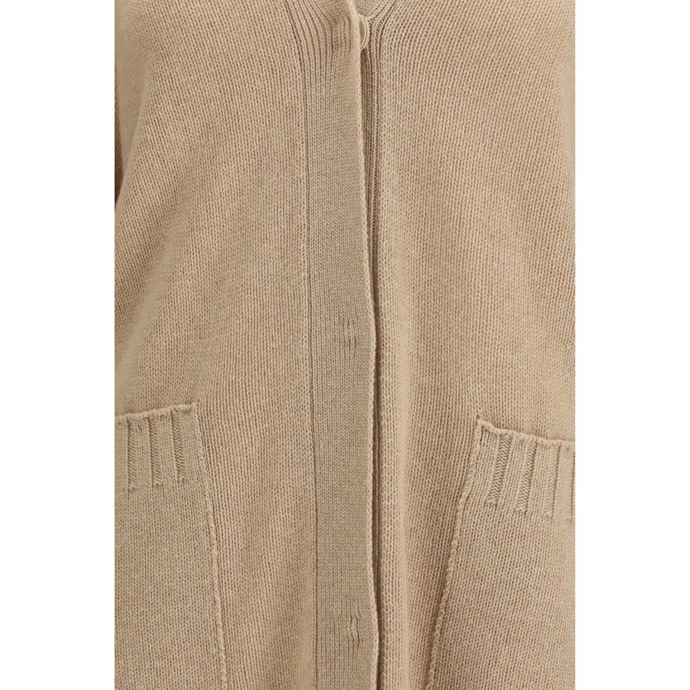 Fabiana Filippi Beige Wool Cardigan Fabiana Filippi