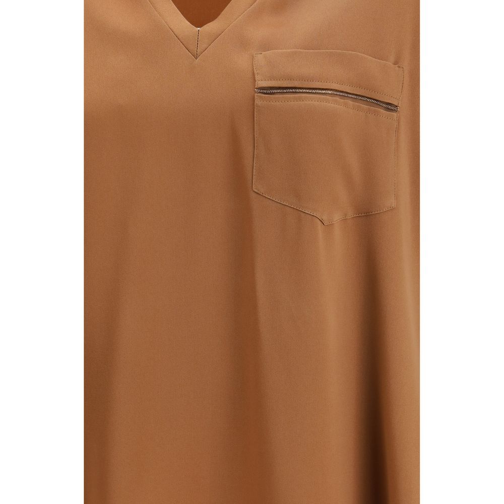 Fabiana Filippi Orange Viscose T-Shirt Fabiana Filippi