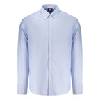 Norway 1963 Azzurro Cotton Men Shirt - Eljoys Fashion 