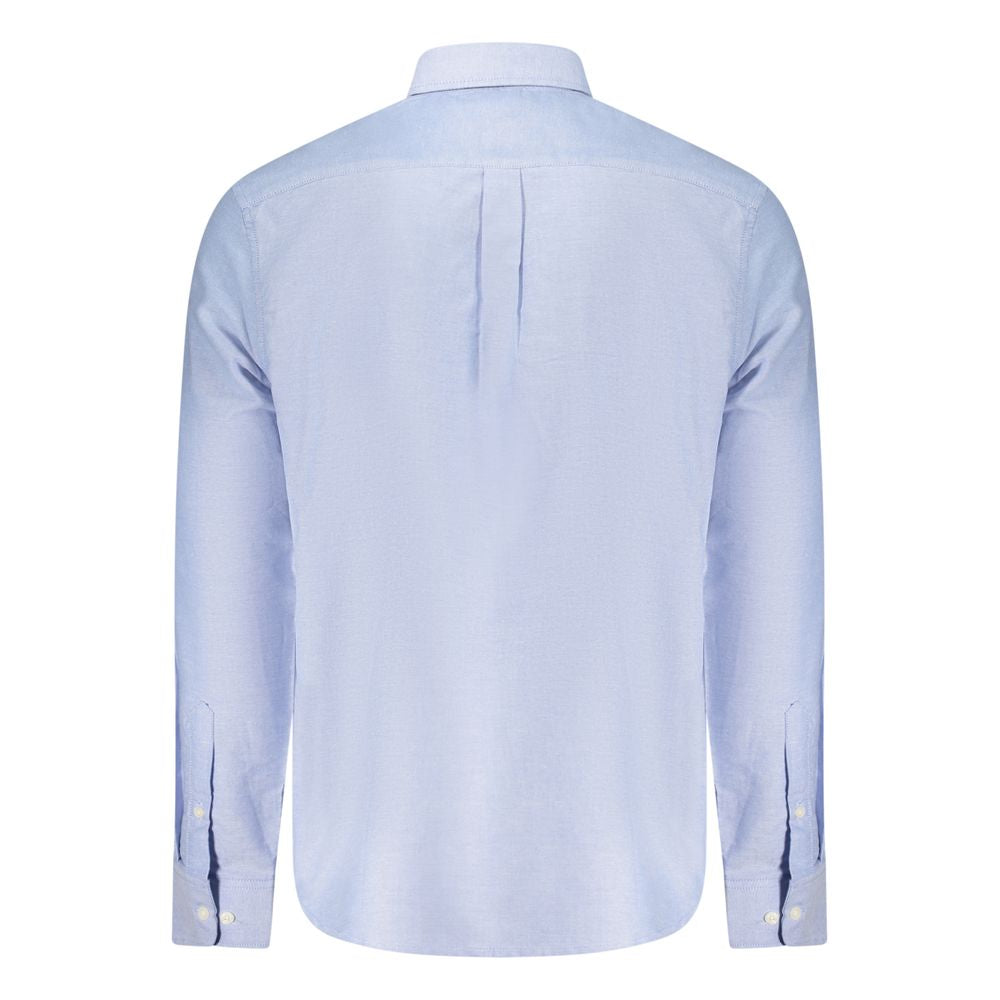 Norway 1963 Azzurro Cotton Men Shirt - Eljoys Fashion 
