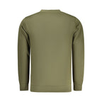 Green Rifle Cotton Men's Sweatshirt with ribbed cuffs and crew neckline, casual style perfect for everyday wear.