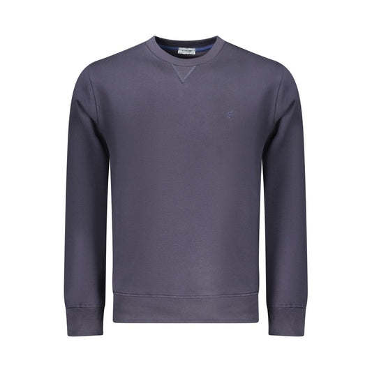 Coveri Moving Blue Cotton Men Sweatshirt Coveri Moving