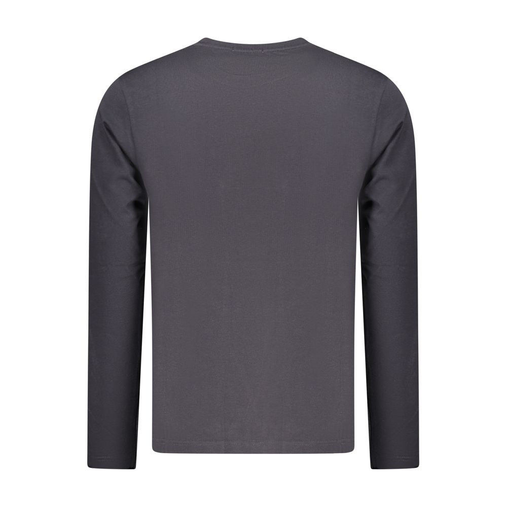 Blue cotton men's T-shirt by Coveri Moving featuring a simple, comfortable design and fitted style.