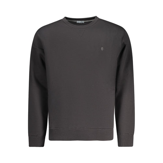 Coveri Moving Black Cotton Men Sweater Coveri Moving