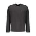 Black Coveri Moving men's cotton T-shirt with a classic fit and crew neckline, displayed flat on a white background.