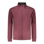 Coveri Moving Rosso Cotton Men's sweatshirt with crew neck and long sleeves, featuring a stylish design in red.