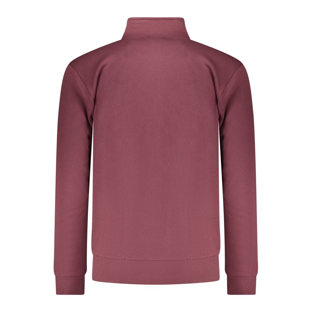 Coveri Moving Rosso Cotton Men's Sweatshirt featuring a comfortable fit and stylish design with a bold logo on the front.