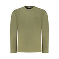 Coveri Moving Verde Cotton Men’s T-Shirt featuring a green design on white fabric, casual fit and round neckline.