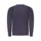 Coveri Moving blu viscosa uomo maglia, stylish men's blue viscose sweater with a comfortable fit and modern design.