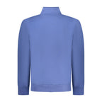 Coveri Moving Blu Cotton Men’s sweatshirt featuring a comfortable fit and casual style, displayed on a plain background.