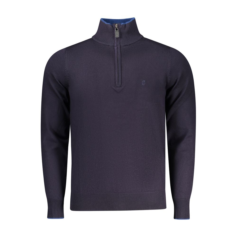 Coveri Moving Blue Viscose Men Sweater Coveri Moving