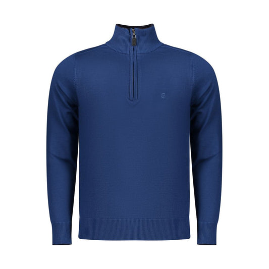 Coveri Moving Blue Viscose Men Sweater Coveri Moving