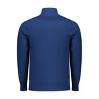 Blue viscose men's sweater by Coveri Moving, featuring a comfortable fit and stylish design.