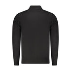 Coveri Moving Nero Viscosa Uomo Maglia, black men's viscose sweater with a comfortable fit, featuring a classic crew neckline.