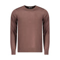 Coveri Moving Marrone viscose men's sweater displayed on a hanger, featuring a cozy, casual design in warm brown color.