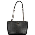 Guess Jeans Nero black polyurethane women's handbag with sleek design and sturdy handles, perfect for stylish everyday use.
