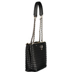 Guess Jeans Nero poliuretano women's handbag showing black faux leather exterior and stylish design.