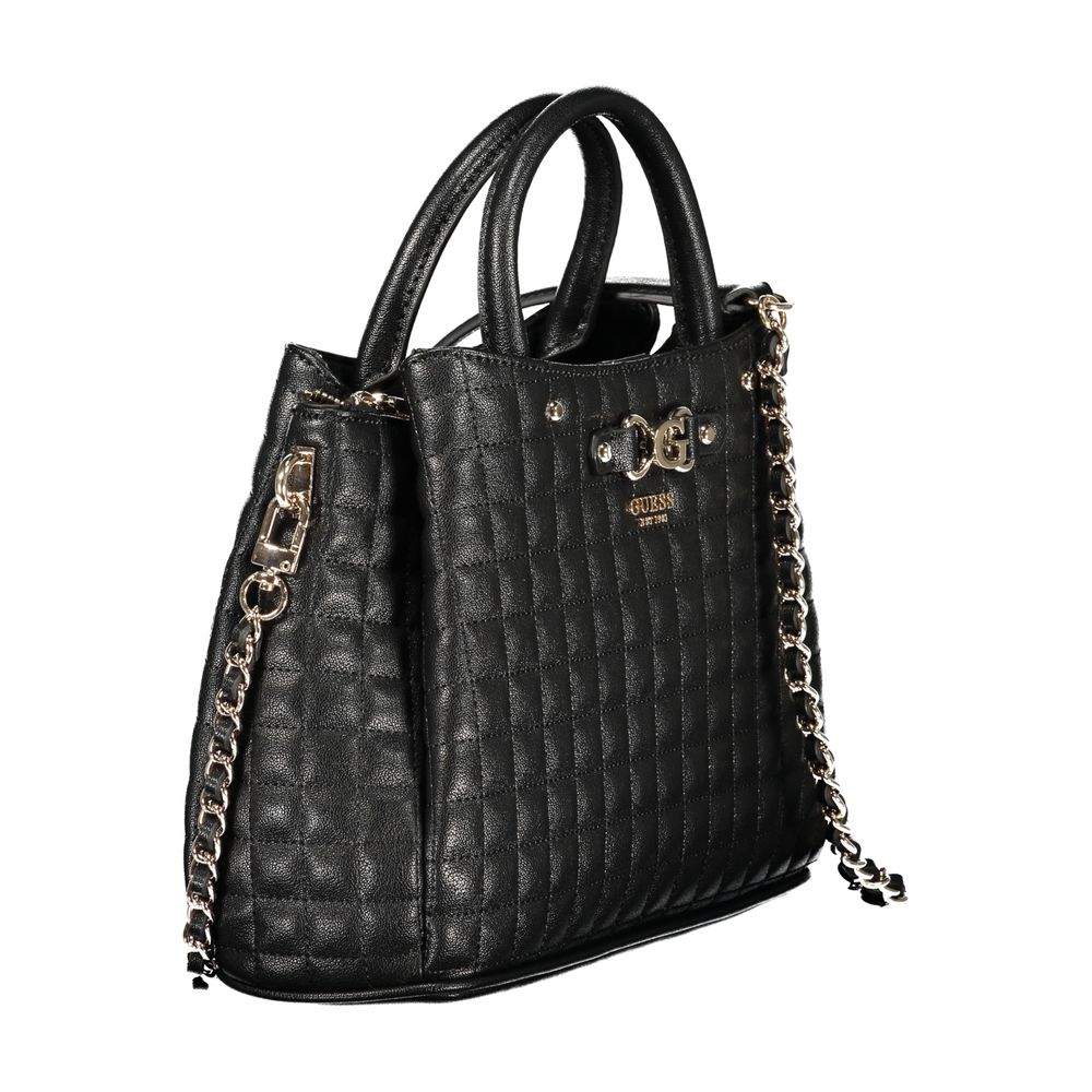 Guess Jeans Black Polyurethane Women Handbag - Eljoys Fashion 