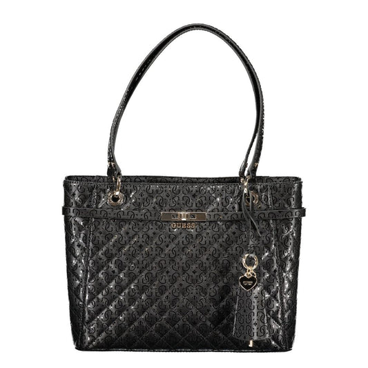 Guess Jeans Black Polyurethane Women's Handbag Guess Jeans
