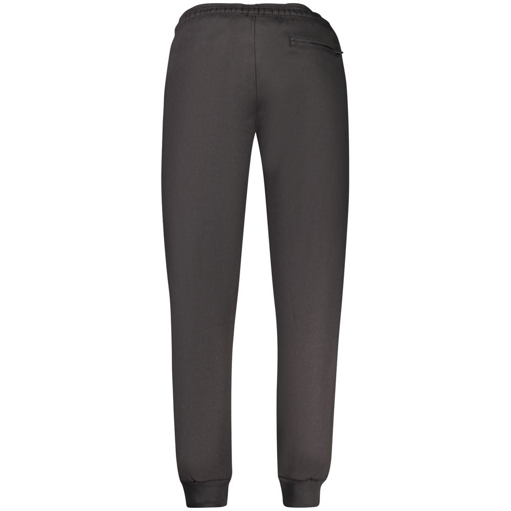 Coveri Moving Nero cotton men's sweatpants featuring a relaxed fit and elastic waistband, stylish and comfortable casual wear.