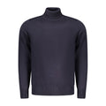 Coveri Moving Blu Viscosa Uomo Maglia; men's blue viscose sweater with a comfortable fit and stylish design.