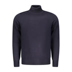 Coveri Moving Blu Viscosa Uomo Maglia; men's blue viscose sweater with a comfortable fit and stylish design.