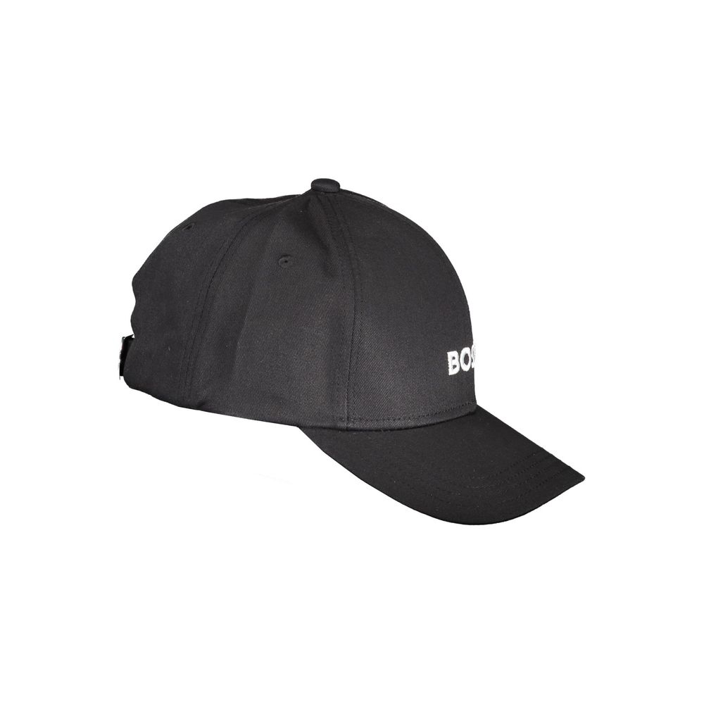Hugo Boss Black Cotton Men's Visor Hat Hugo Boss