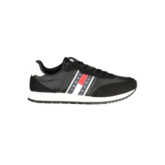 Tommy Hilfiger Black Polyurethane Men Sneaker Tommy Hilfiger