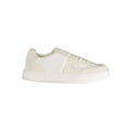 Calvin Klein Bianco polyester men's sneaker with white laces and sporty design, ideal for casual wear.