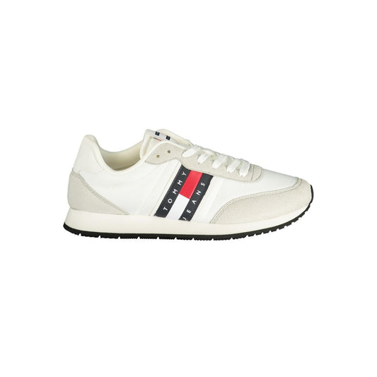 Tommy Hilfiger White Polyurethane Men Sneaker Tommy Hilfiger