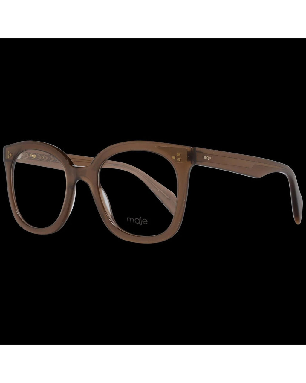 Maje Brown Plastic Glasses Frames Maje