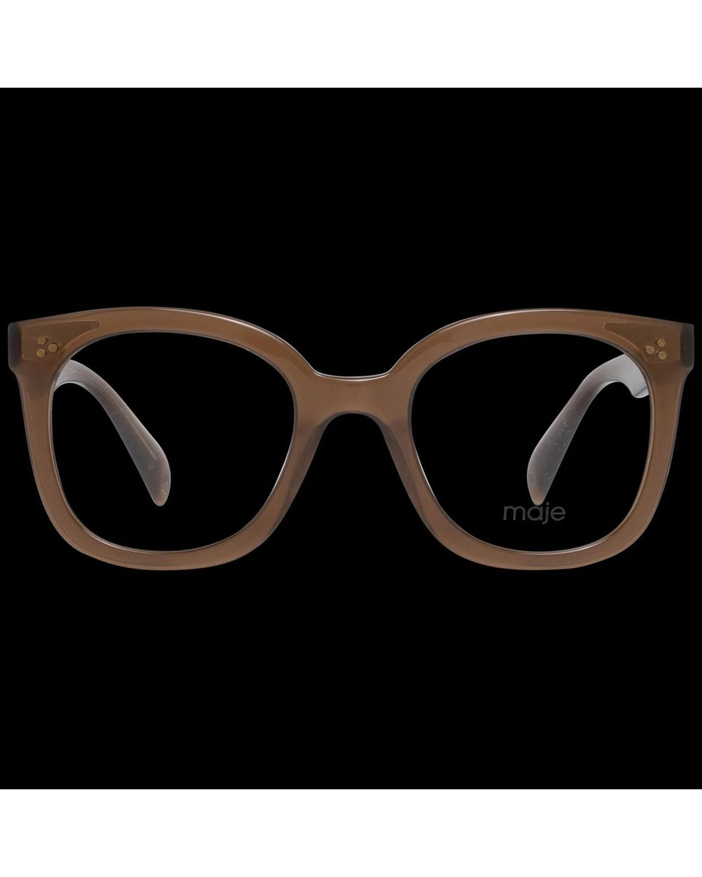 Maje Brown Plastic Glasses Frames Maje