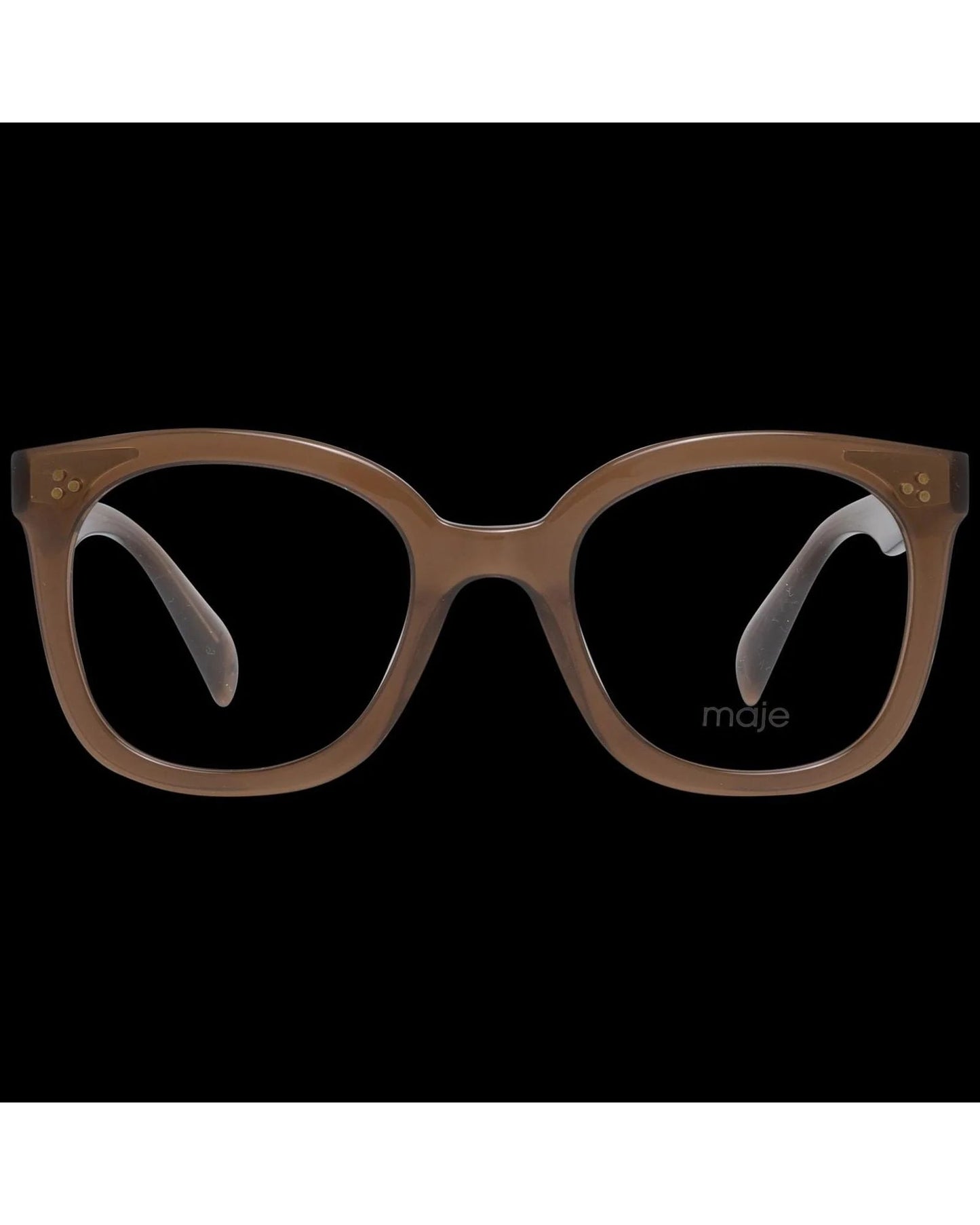 Maje Brown Plastic Glasses Frames Maje
