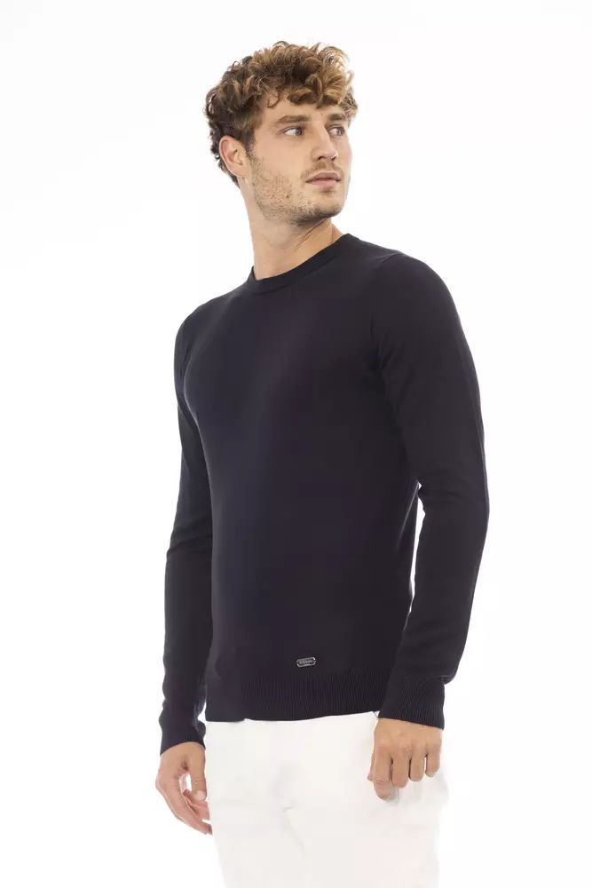 Baldinini Trend Blue Cashmere Sweatshirt Baldinini Trend