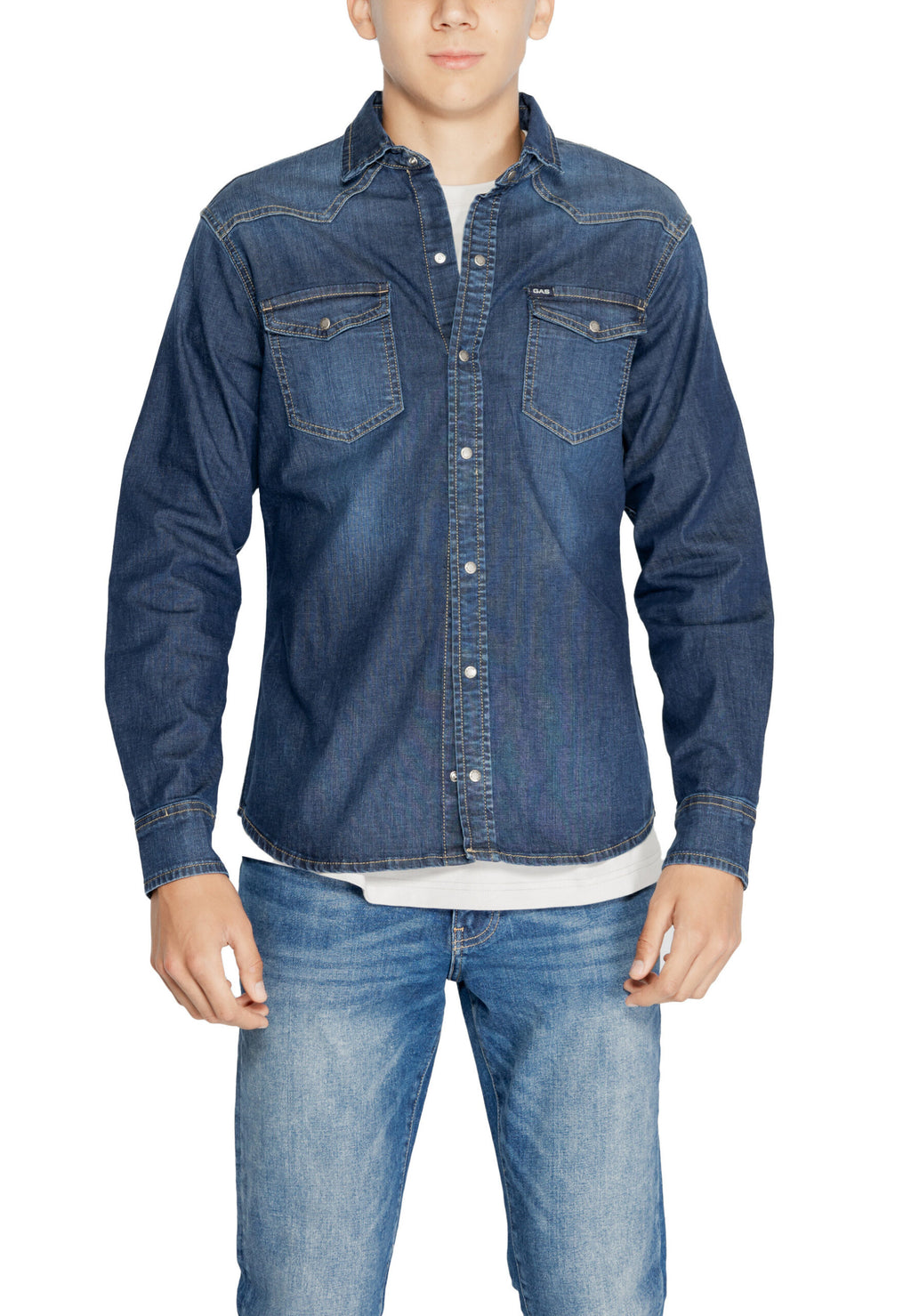 Gas Blue Denim Shirt Gas