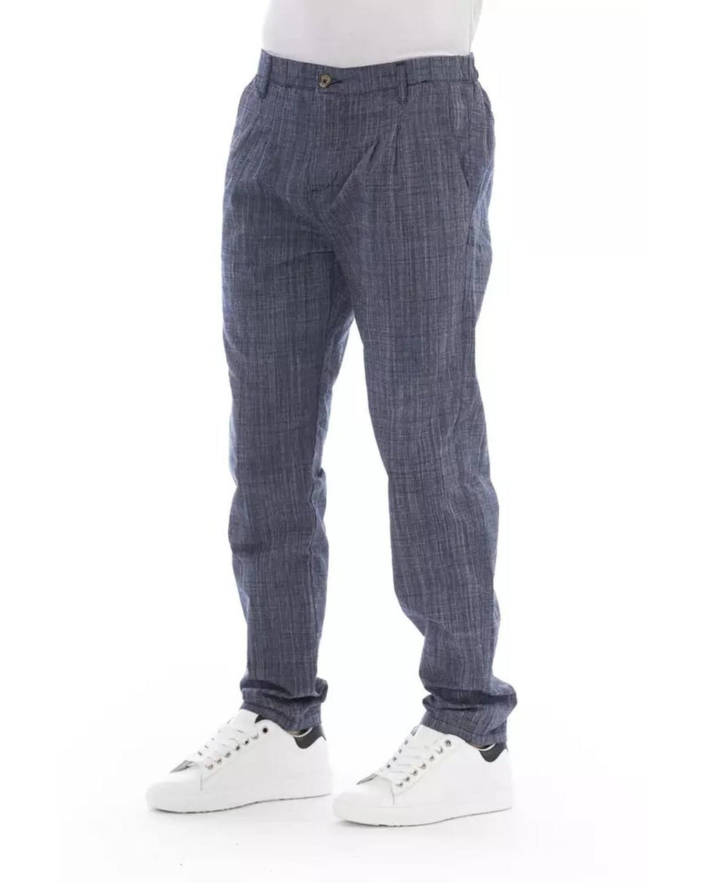 Baldinini Trend Blue Cotton Chino Pants Baldinini Trend