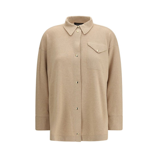 Fabiana Filippi Beige Wool Shirt Fabiana Filippi