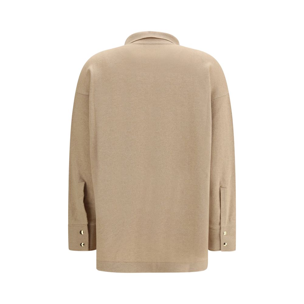 Fabiana Filippi Beige Wool Shirt Fabiana Filippi