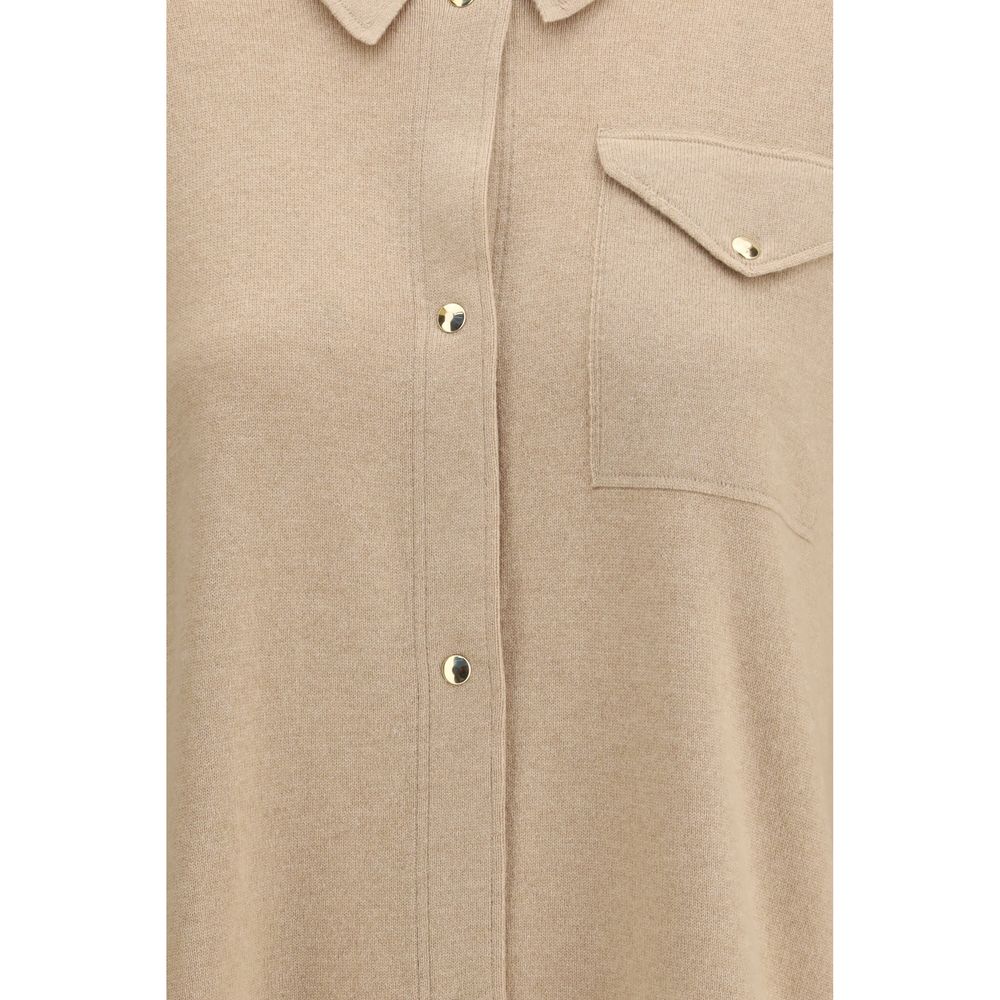 Fabiana Filippi Beige Wool Shirt Fabiana Filippi