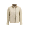 Brunello Cucinelli Beige Cotton Coat Brunello Cucinelli