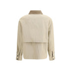 Brunello Cucinelli Beige Cotton Coat Brunello Cucinelli