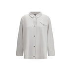 Fabiana Filippi Gray Wool Dress Shirt Fabiana Filippi